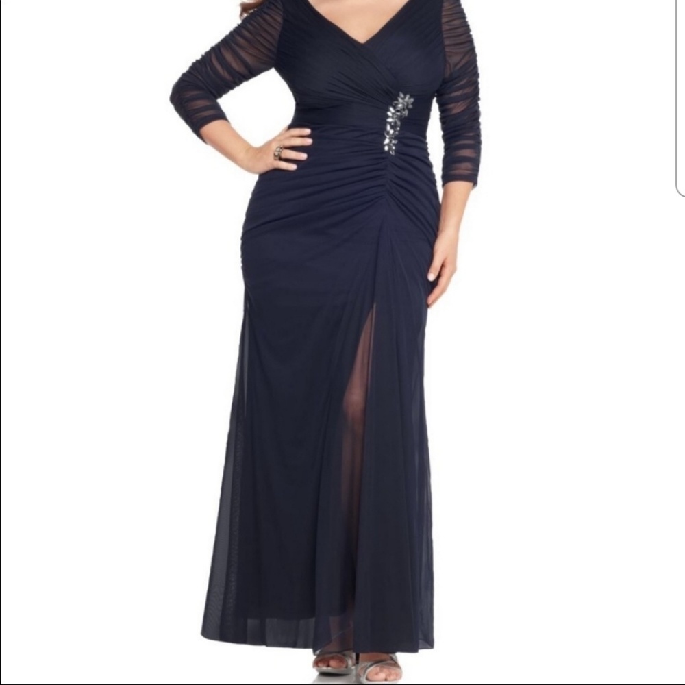 Navy Mother of the Bride Dress